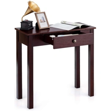 COSTWAY Console Table with Drawer, Entrance Table,