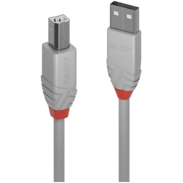 Lindy 5m USB 2.0 Type A to B Cable, Anthra Line, g