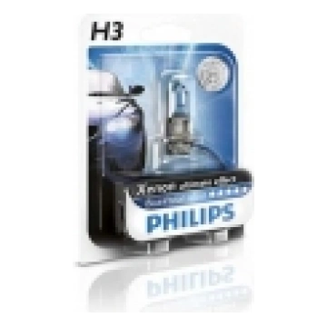 PHILIPS autospuldze H3 12V 55W Bluevision, blister