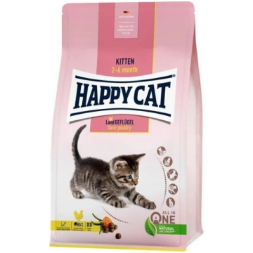 Happy Cat Kitten LandGeflugel kaķēniem, ar mājputn