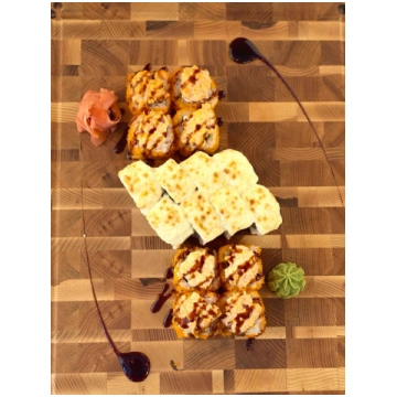 Nr.3 Philadelphia hot maki + Asama hot maki