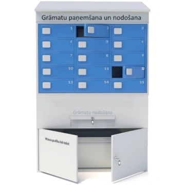 Grāmatu pakomāts BIBLIOBOX 15, bibliomāts BT53
