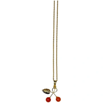 CORAL CHERRY NECKLACE ester & co