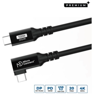 MicroConnect USB-C to USB-C Premium cable 0.5m, 10