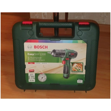 BOSCH EasyDrill 1200 Li (1x1.5Ah) + Koferis. Akumu