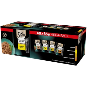 SHEBA Selection Select Slices Poultry Flavours - w