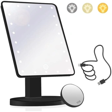 Grima spogulis ar apgaismojumu un 22 LED apgaismot