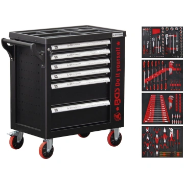 WORKSHOP TROLLEY | 6 DRAWERS | 1 SIDE DOOR | WITH 