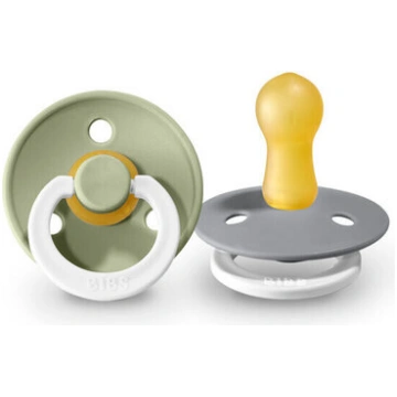 BIBS Colour Round GLOW - Sage glow / Cloud glow 18