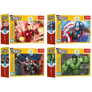 TREFL AVENGERS Mini puzle, 54 gab. (54218T)