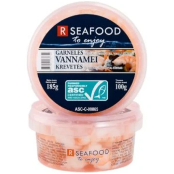 Garneles Vannamei, sālījumā, ASC, 185g, Rseafood
