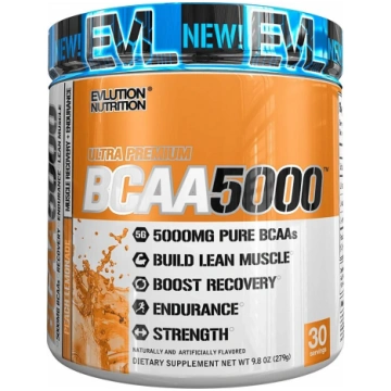 EVLution Nutrition BCAA 5000, Blue Raz - 240 grami