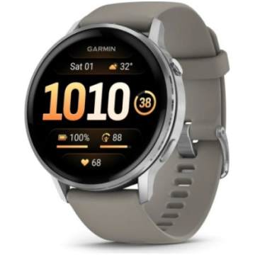 Garmin Venu 4 - 45mm, Silver with Silver Gray Sili