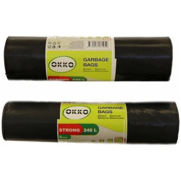 Atkritumu maisi 240L melni 5 gab. OKKO Strong