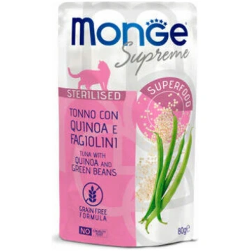 Monge Supreme pouches Tuna with quinoa&green beans