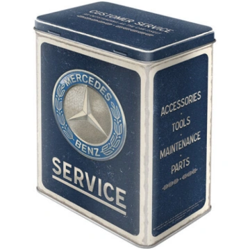 Metāla kanna L Mercedes-Benz - Service Emblem Blue