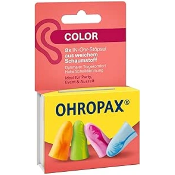 OHROPAX Color Ear Plugs - Soft Foam In-Ear Plugs -