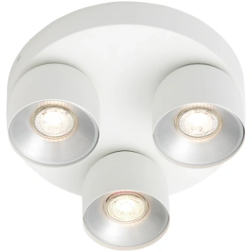 Downlight Pitcher, balts/sudraba, 3-pakāpju, apaļš