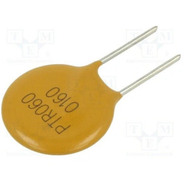 Fuse: PTC polymer; 1.6A; Imax: 40A; THT; PTR060V; 
