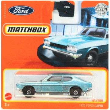 Matchbox - Ford Capri 1970 Light Blue #41 - Matchb