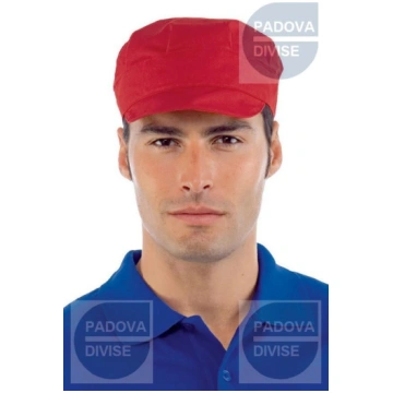 CAPPELLO SAM ROSSO 65% POLYESTER 35% COTTON ISACCO