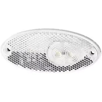 LED gabarītgaisma balta 12V ovāla TALMU