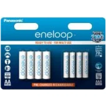 Panasonic Eneloop BK-KJMCDE44E 4+4pcs Baterijas BK