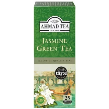 Tēja Ahmad Tea Jasmine Green — 25 piramīdu maisiņi