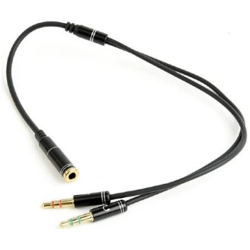 CABLE AUDIO 3.5MM SOCKET TO/2X3.5MM PLUG CCA-418M 