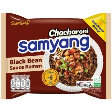 Chacharoni Jjajang Garšas Rāmen 140g. KR Sam Yang