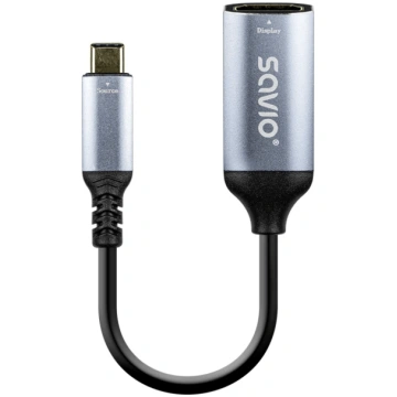 Adapteris Savio USB Type-C Male - HDMI Female 4K A