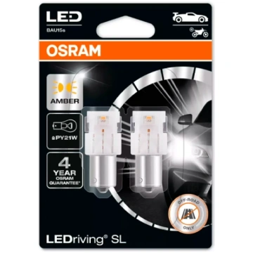 LED spuldzes PY21W amber, 1W, 12V, LEDriving SL sē