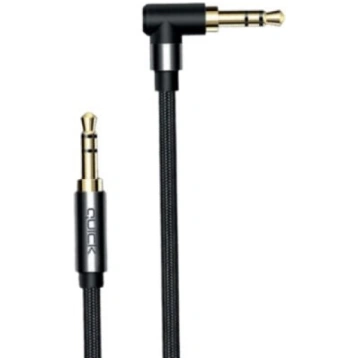 Kabel Quick Jack 3.5mm - Jack 3.5mm x2 1 m czarny 
