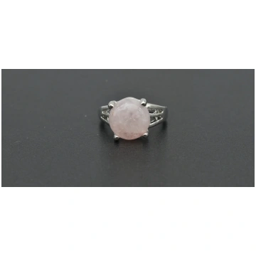 Anello Con pietra di Quarzo Rosa Minerals Club