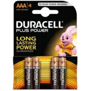 Baterijas Duracell AAA Alkaline 4-pack | 500039412