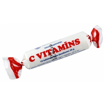 C VITAMĪNS tabletes, 10 gab