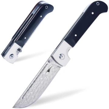 Damask Large Folding Knife, XXL vienrocīgs nazis a