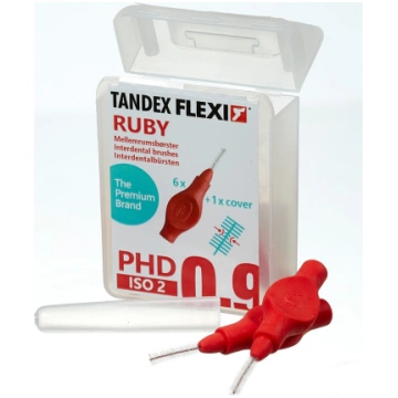 Tandex (6 szczoteczek Flexi Super Fine Ruby ()) | 