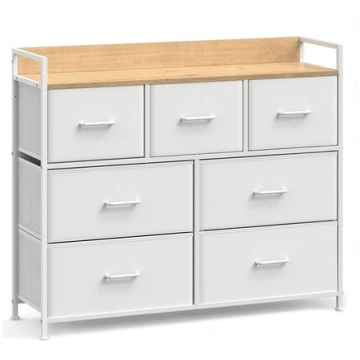 Songmics kumode, LTS137B01, 98x85x28,5 cm, balta