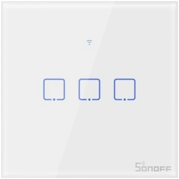 Smart Switch WiFi Sonoff T0 EU TX (3 kanāli)