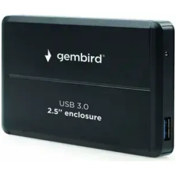 Gembird 2,5" SATA HDD ārējā kārba USB 3.0 – melna