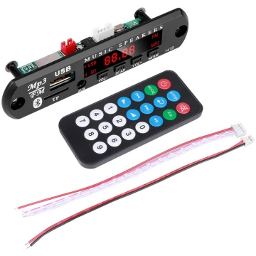 9V 12V Bluetooth 5.0 MP3 dekodera plates audio mod
