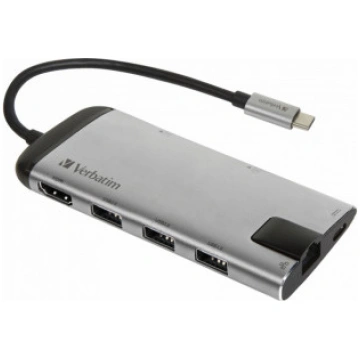 Verbatim USB-C Multiport hub HDMI LAN USB SD Micro