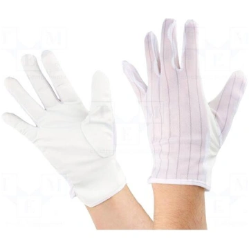 Protective gloves | Size: M | ESD | polyester,poly