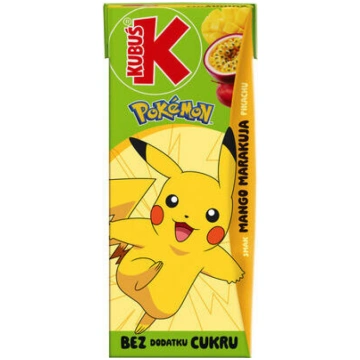 Sulas dzēriens Pokemon mango - marakuja 0.2l, Kubu
