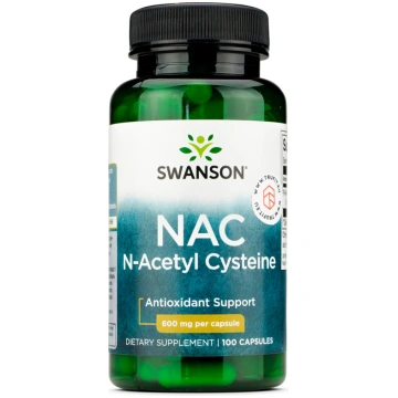 NAC N-Acetyl Cysteine 600 mg Swanson 100 kapsulas