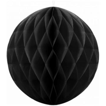 Dekoratīvās aplis, Melns, (20 cm) PartyDeco BP-367