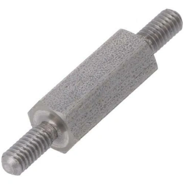 Screwed spacer sleeve; 12mm; Ext.thread: M2,5; hex