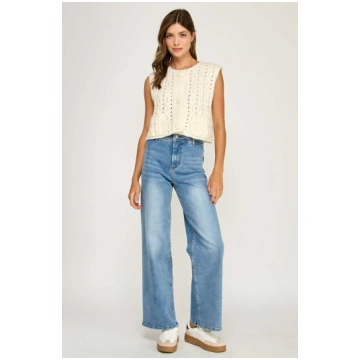 High - Waist Wide Leg Jean