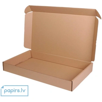Kartona kaste 570x340x70mm, FEFCO0427, brūna, pako